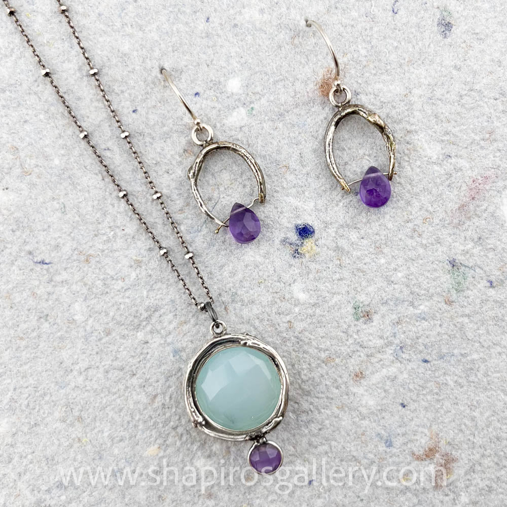 Chalcedony and Amethyst Set (sold separately)