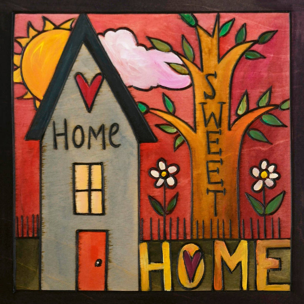 'Home Sweet Home' Wood Wall Plaque