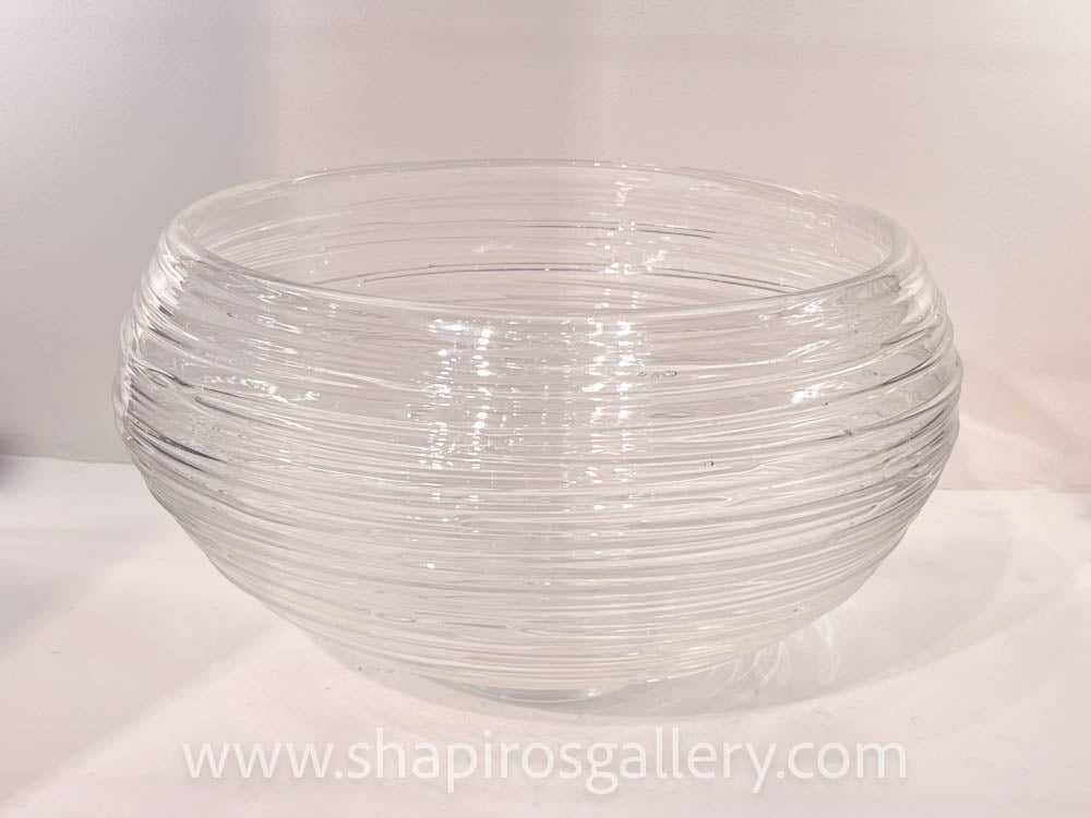 Large Textured Bowl - Clear