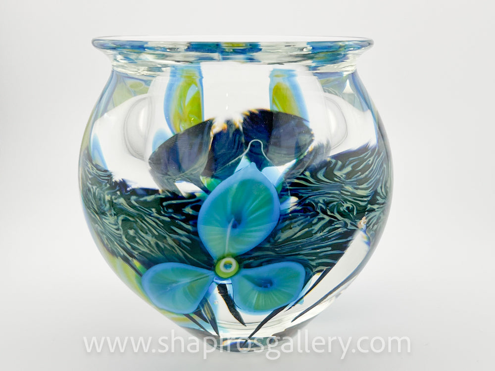 Tri Floral Bowl with Lip