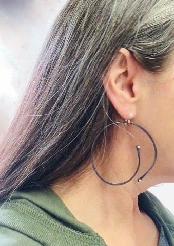 "Almost" Large Hoop Earrings