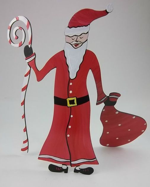 Ho Ho Ho Holiday Sculptures Hand Painted Santa