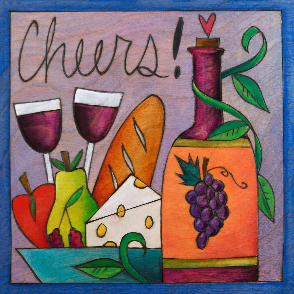 'Cheers' Wood Wall Plaque