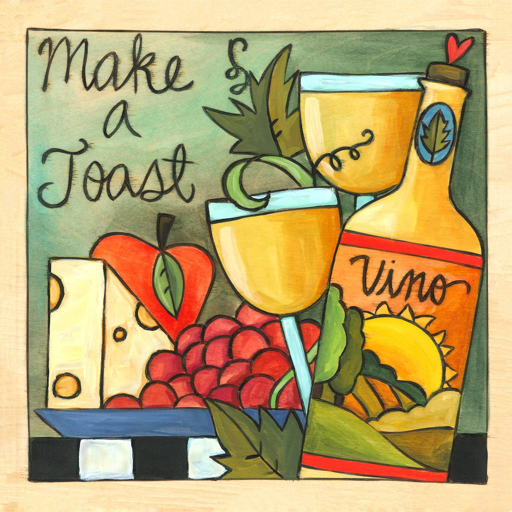 'Make a Toast' Wall Plaque