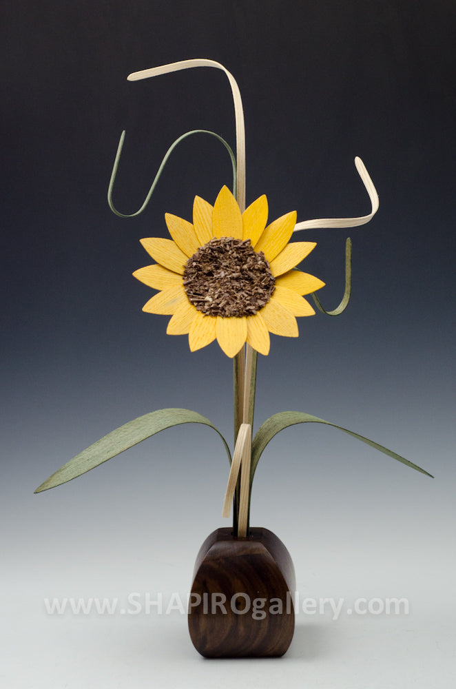 Wooden Sunflower Expression Single