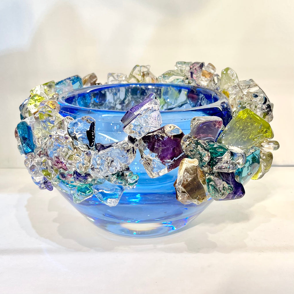 Blue Confetti Bowl