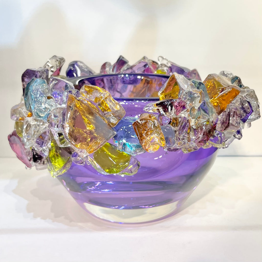 Purple Confetti Bowl