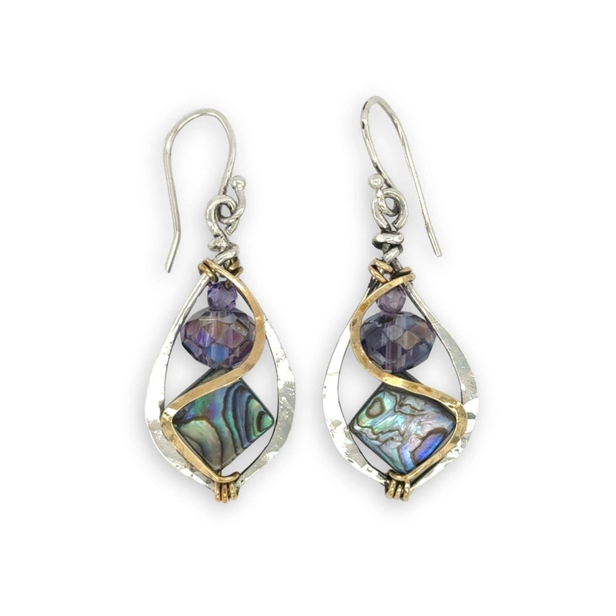 Crescent Abalone Earrings