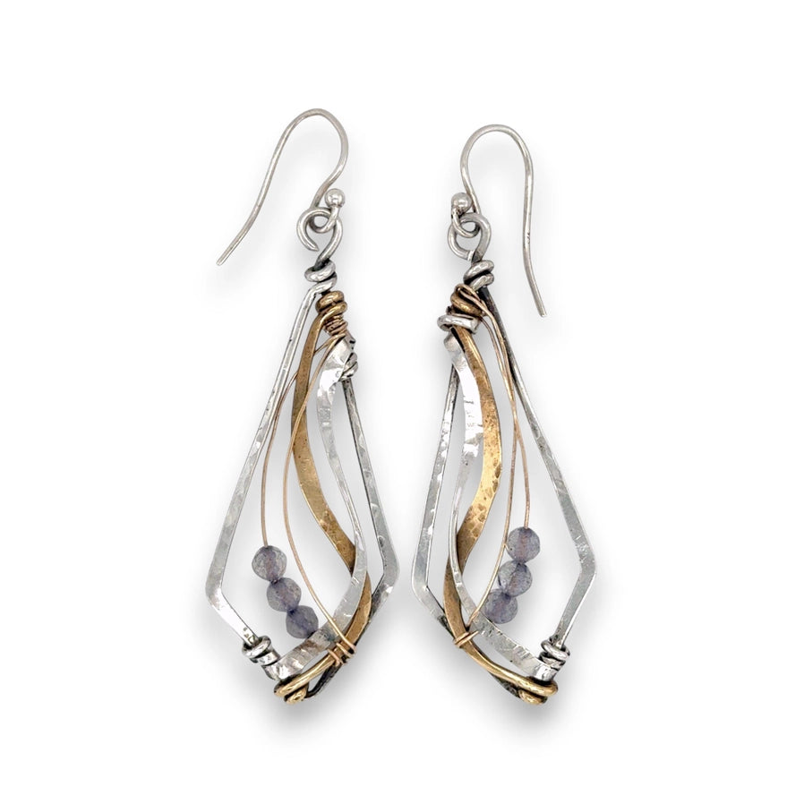 Grounded Labradorite Earrings