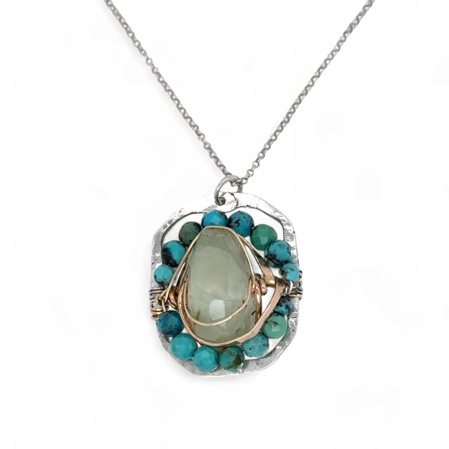 Prehnite Cameo Necklace