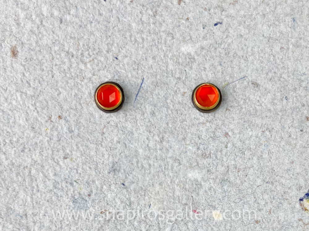 Carnelian Stud Earrings