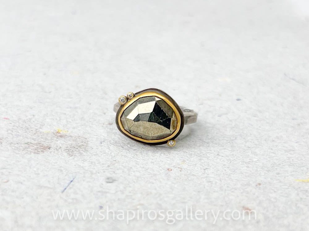 Pyrite Geode Ring – Stone Zones