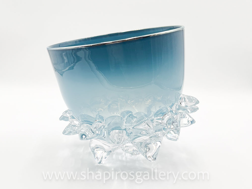 Opal Blue Thorn Bowl - 9"