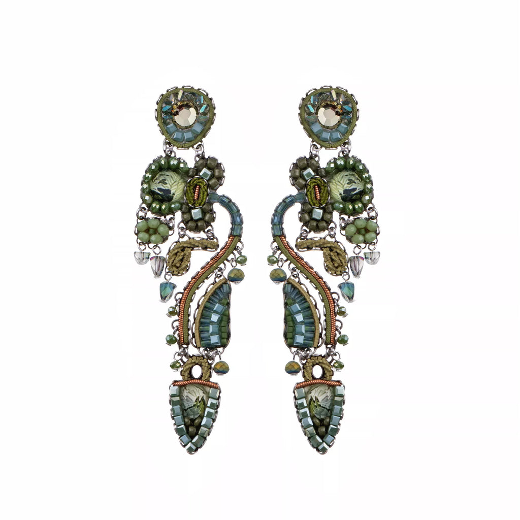 Abia Earrings - Forest