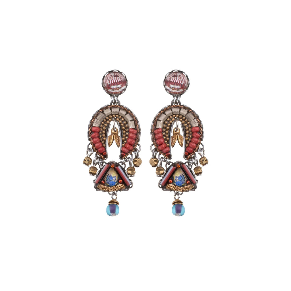 Female Earrings - Desert Landscape