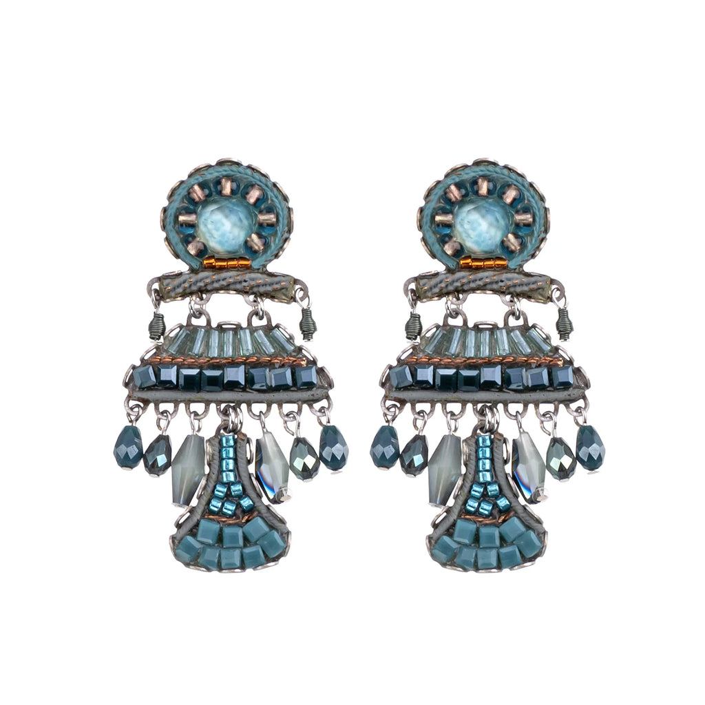 Blue Dangling Earrings - Moonlight