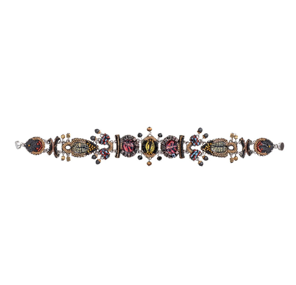 Black Beaded bracelet - Tiger Eye