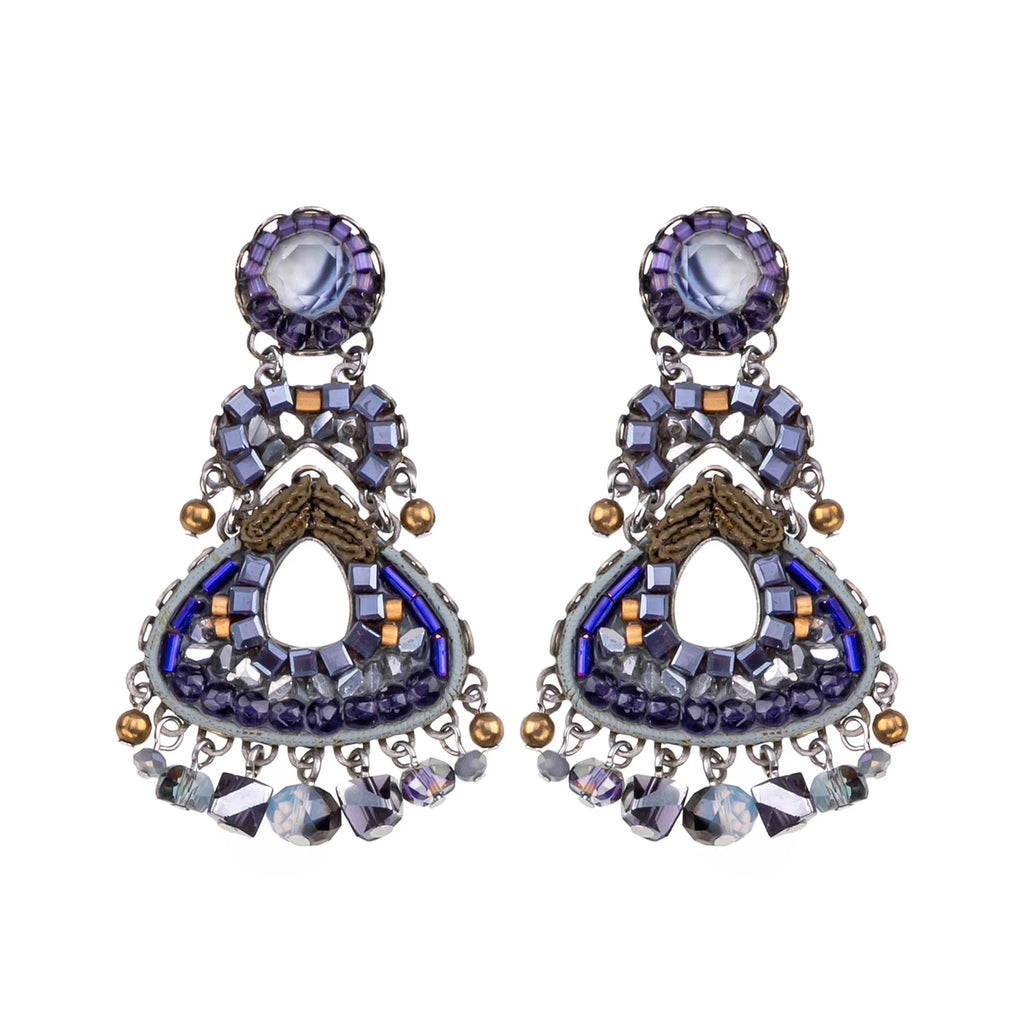 Blue Elegant Earrings - Mystical Grape