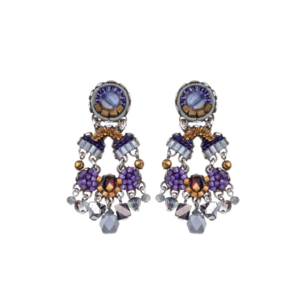 Beaded Earrings - Mystical Grape