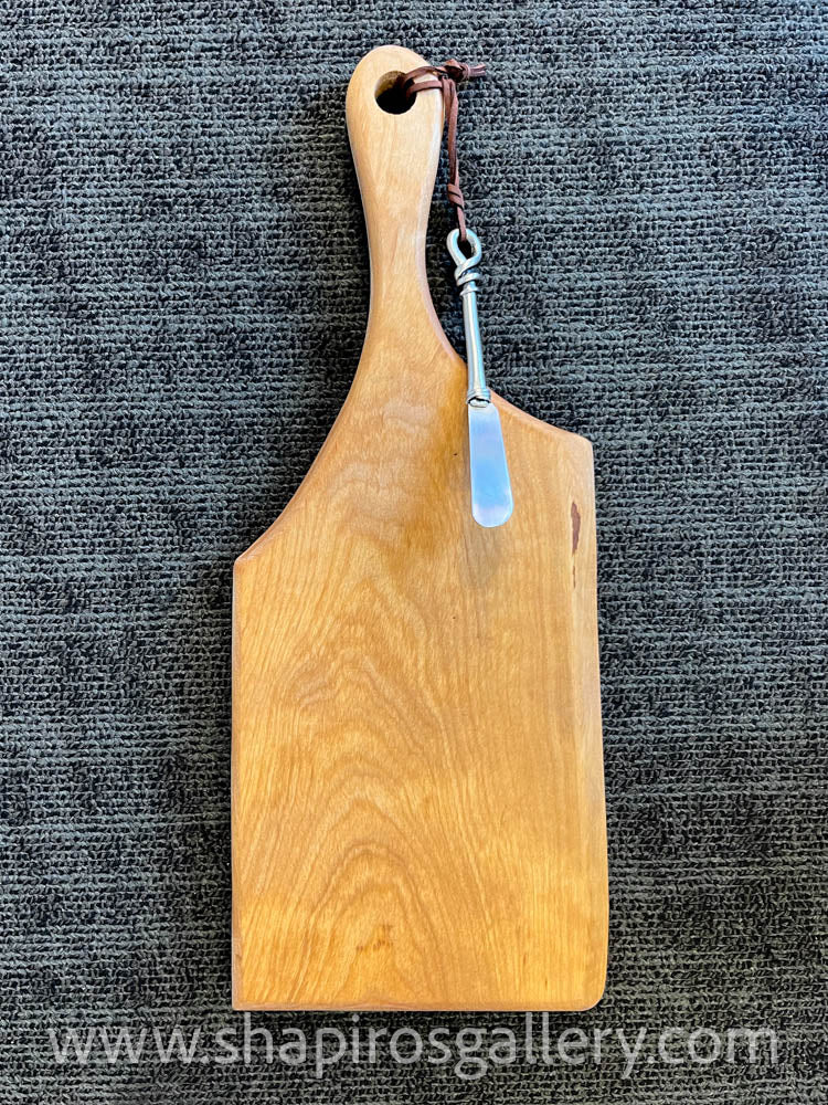 Small Freeform Cutting Board with Pate Knife
