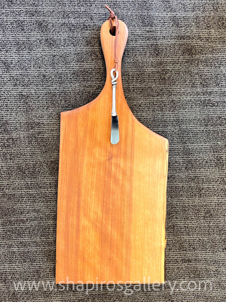 Large Freeform Cutting Board with Pate Knife