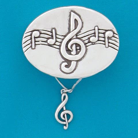 Treble Clef Wish Box W/ Treble Clef Necklace