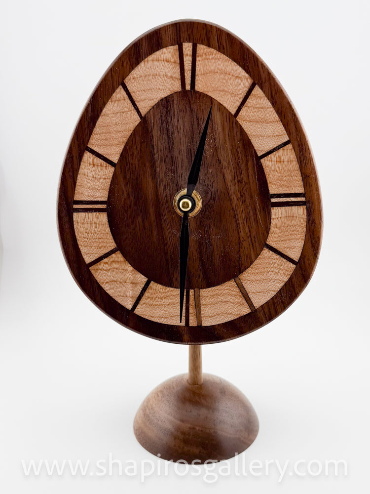 Avacado Clock in Walnut
