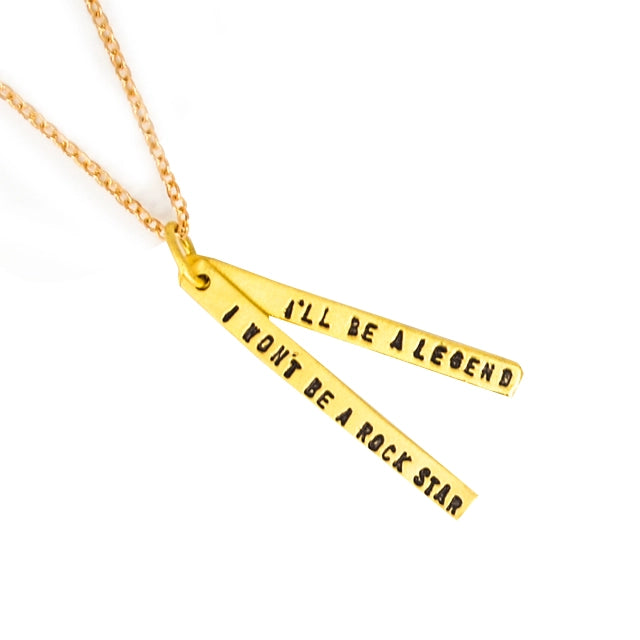 Freddie Mercury Quote Necklace