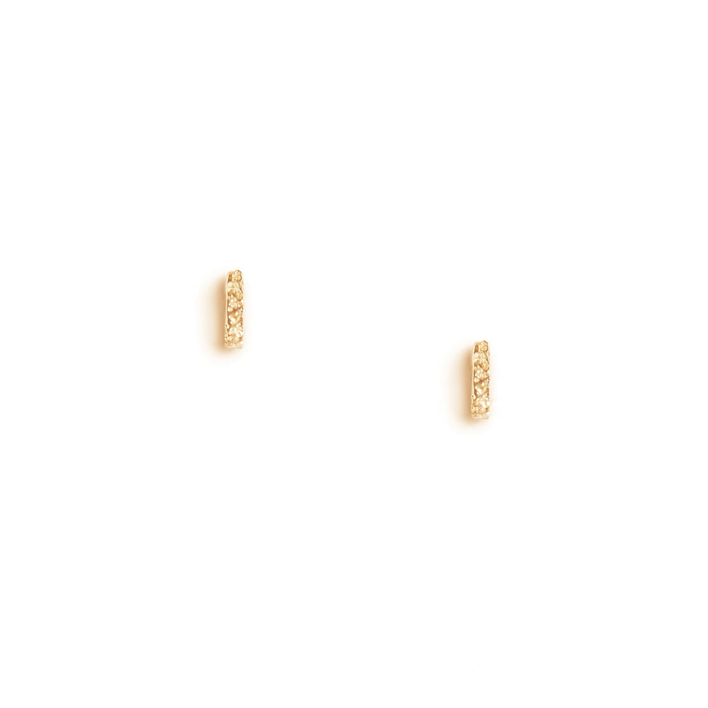 Mini Column Studs | Diamond Dusted