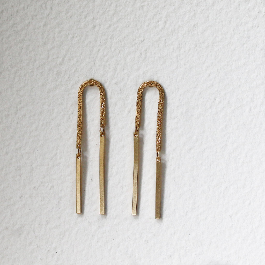 Arches Earrings Diamond Dusted | Dangle Earrings