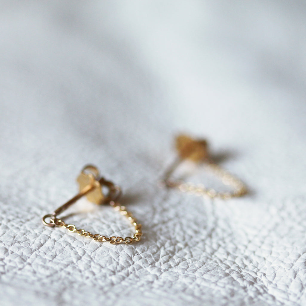 Chain Huggie Earrings