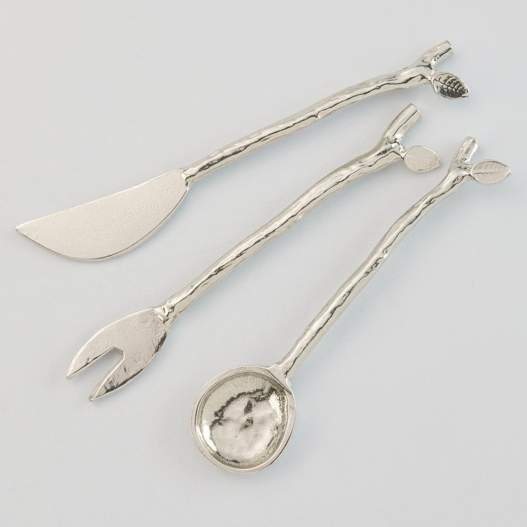 Trio of Mini Condiment Pieces (Spoon, Knife, Fork)