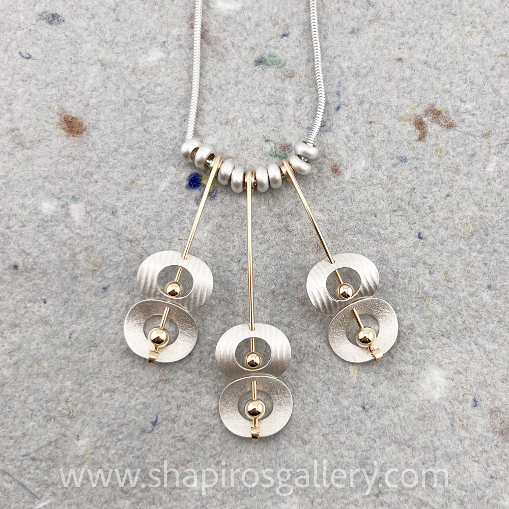 Triple Circle Branch Necklace