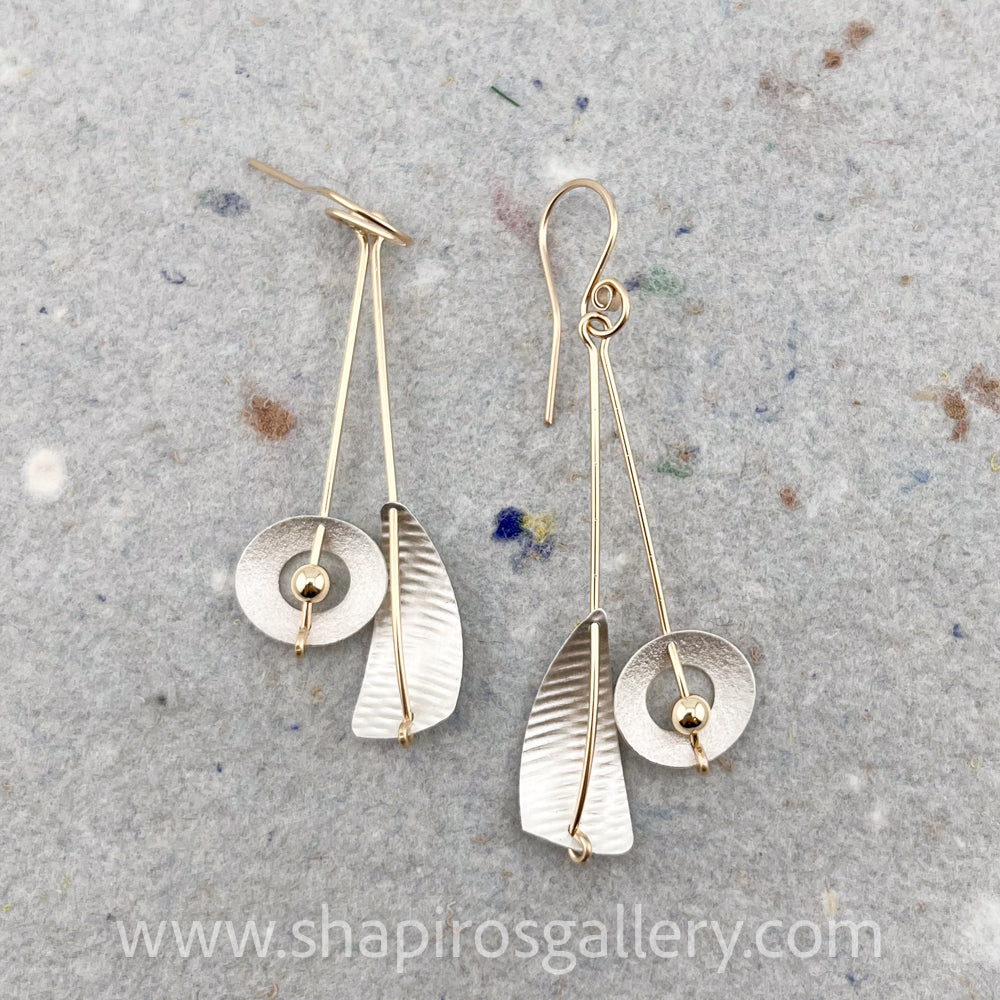 Circle Triangle Earrings
