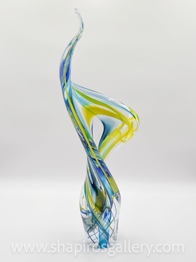 Blue and Yellow Twist Up