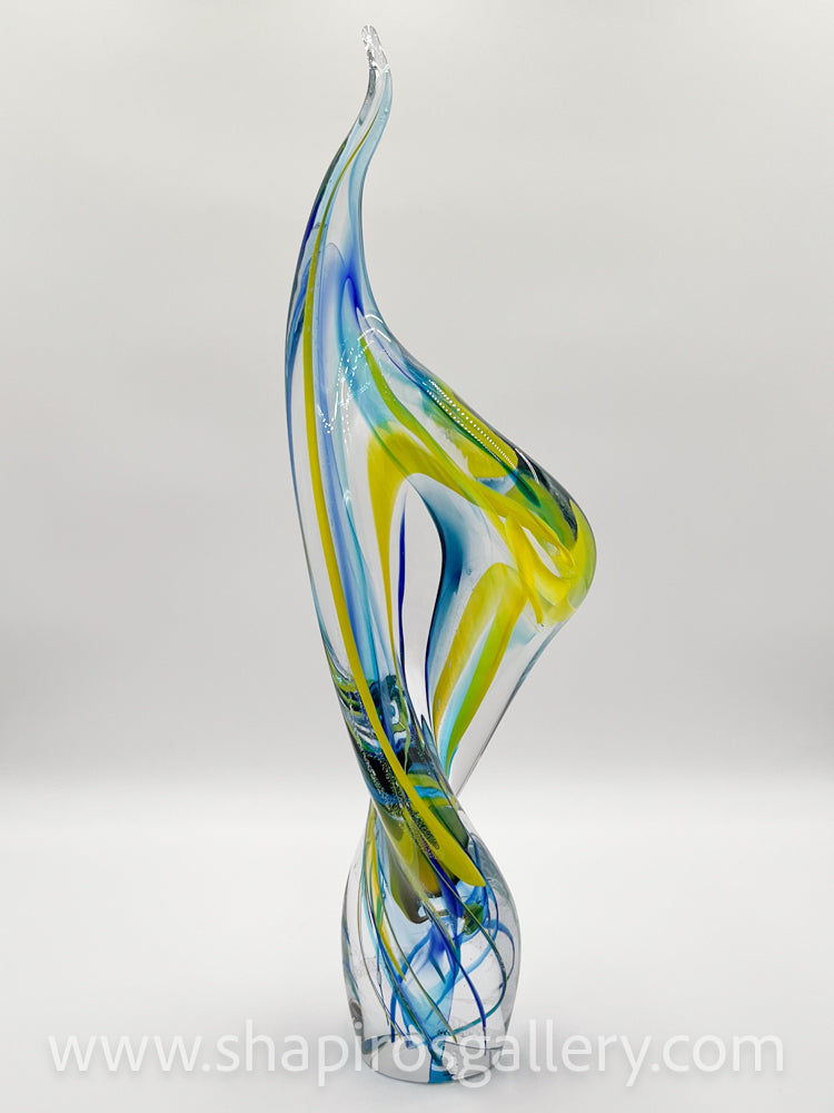 Blue and Yellow Twist Up