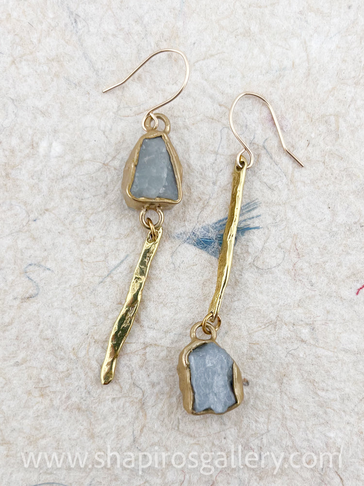 Illumination Earrings - Aquamarine