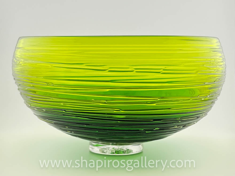 Small Textured Bowl - greens