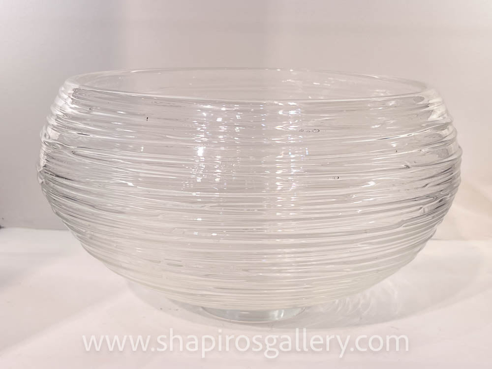 Large Textured Bowl - Clear