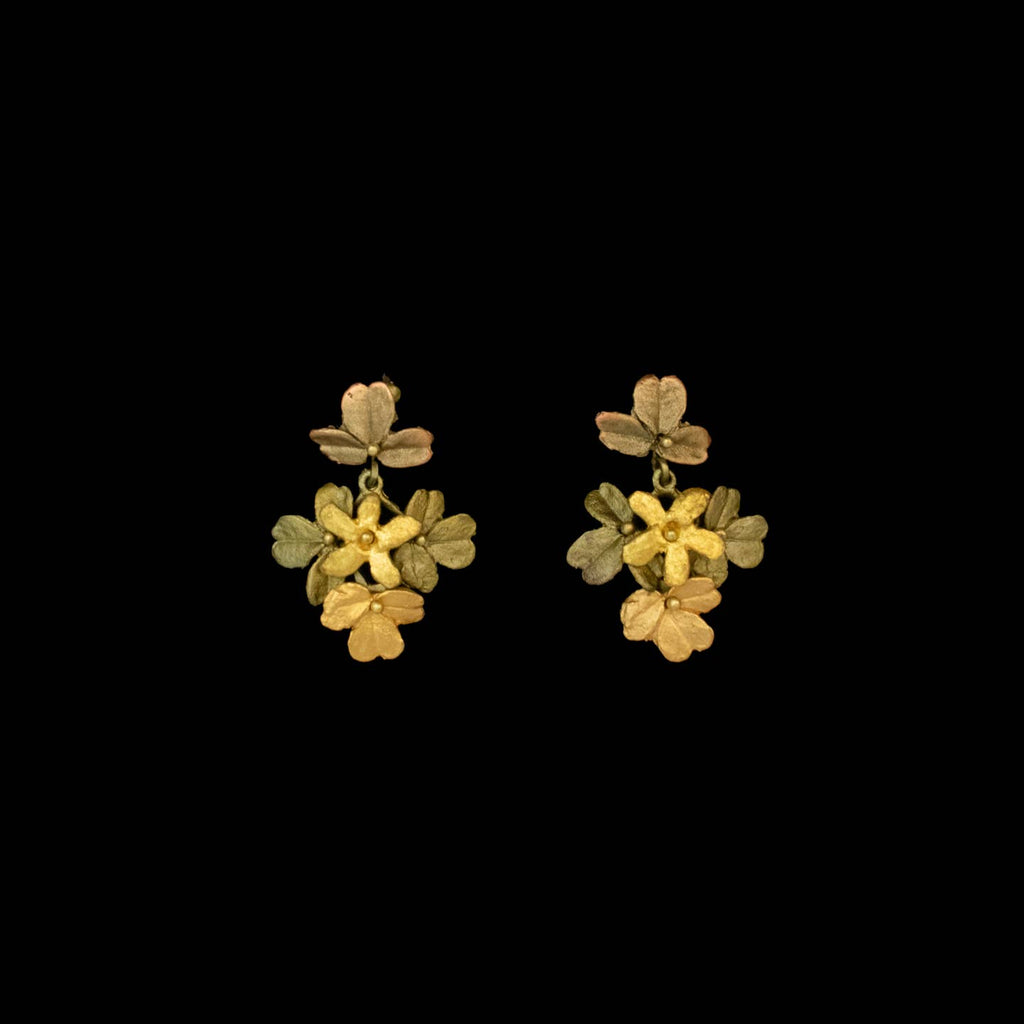 Wood Sorrel Drop Post Earrings