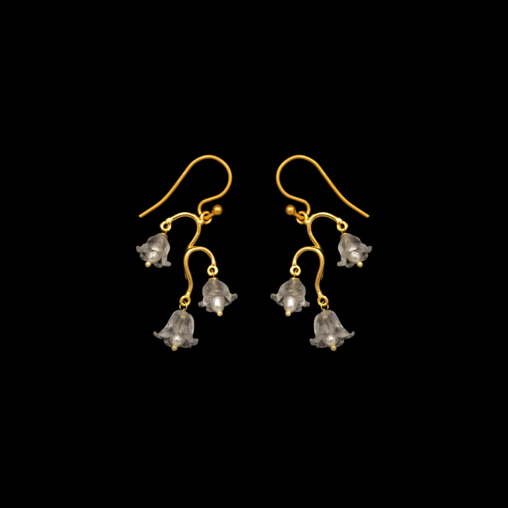 Lily of the Valley Dainty Wire Earrings