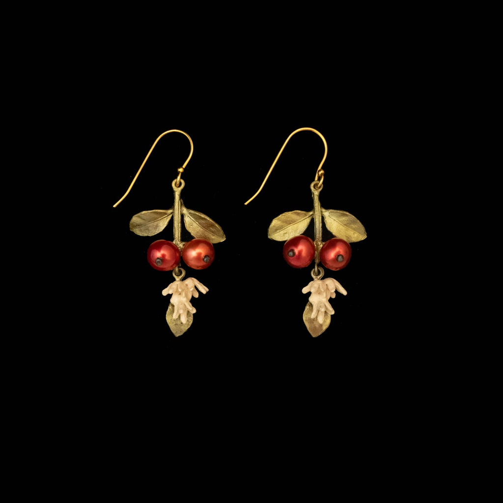 Coffee Bean - Unroasted Long Wire Earrings