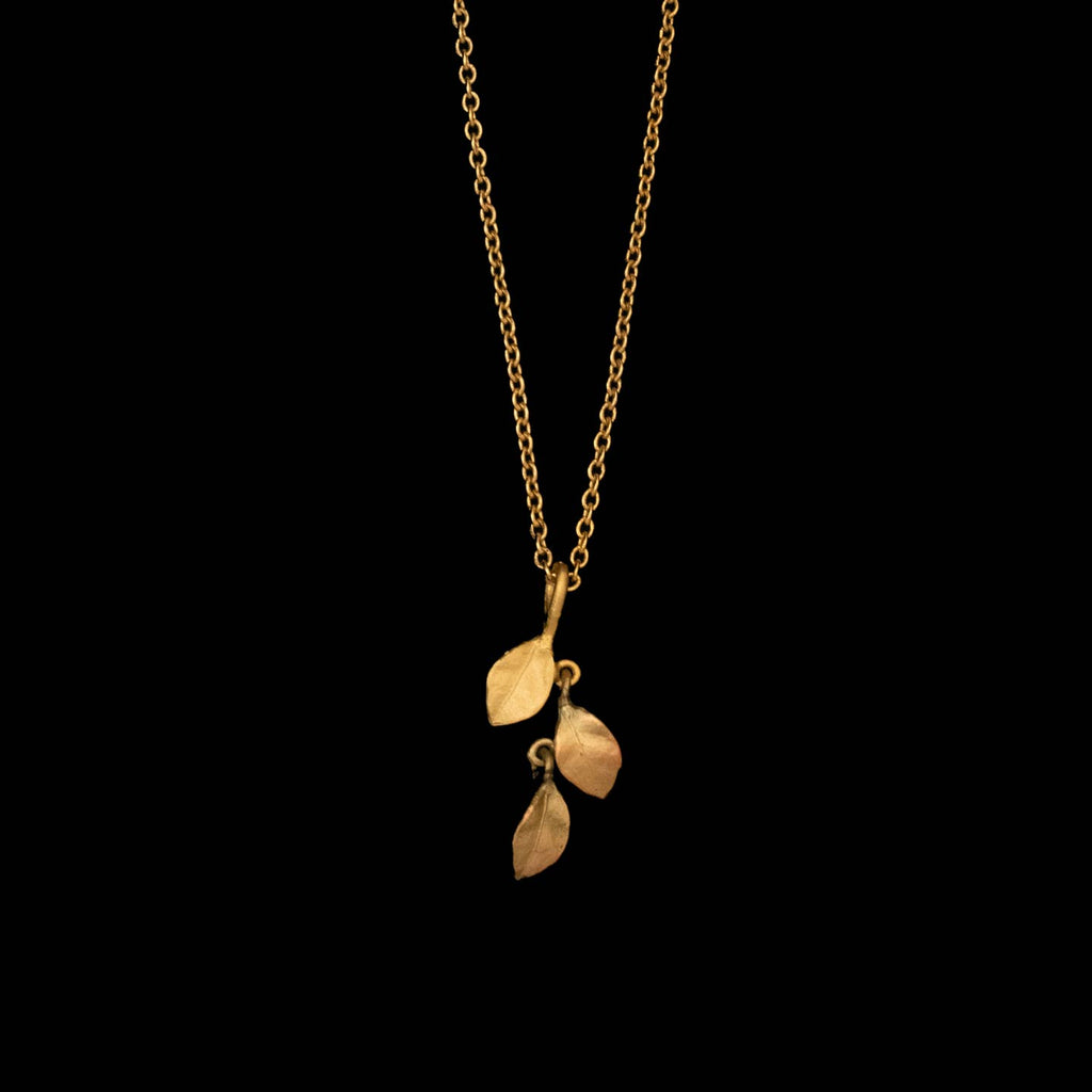 Golden Autumn Dainty Pendant - 16" Adj.