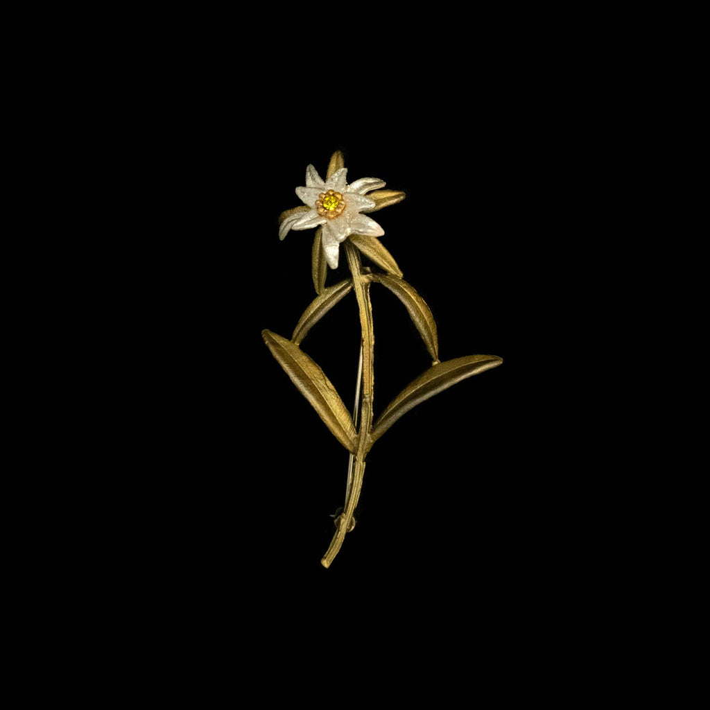 Edelweiss Single Flower Brooch