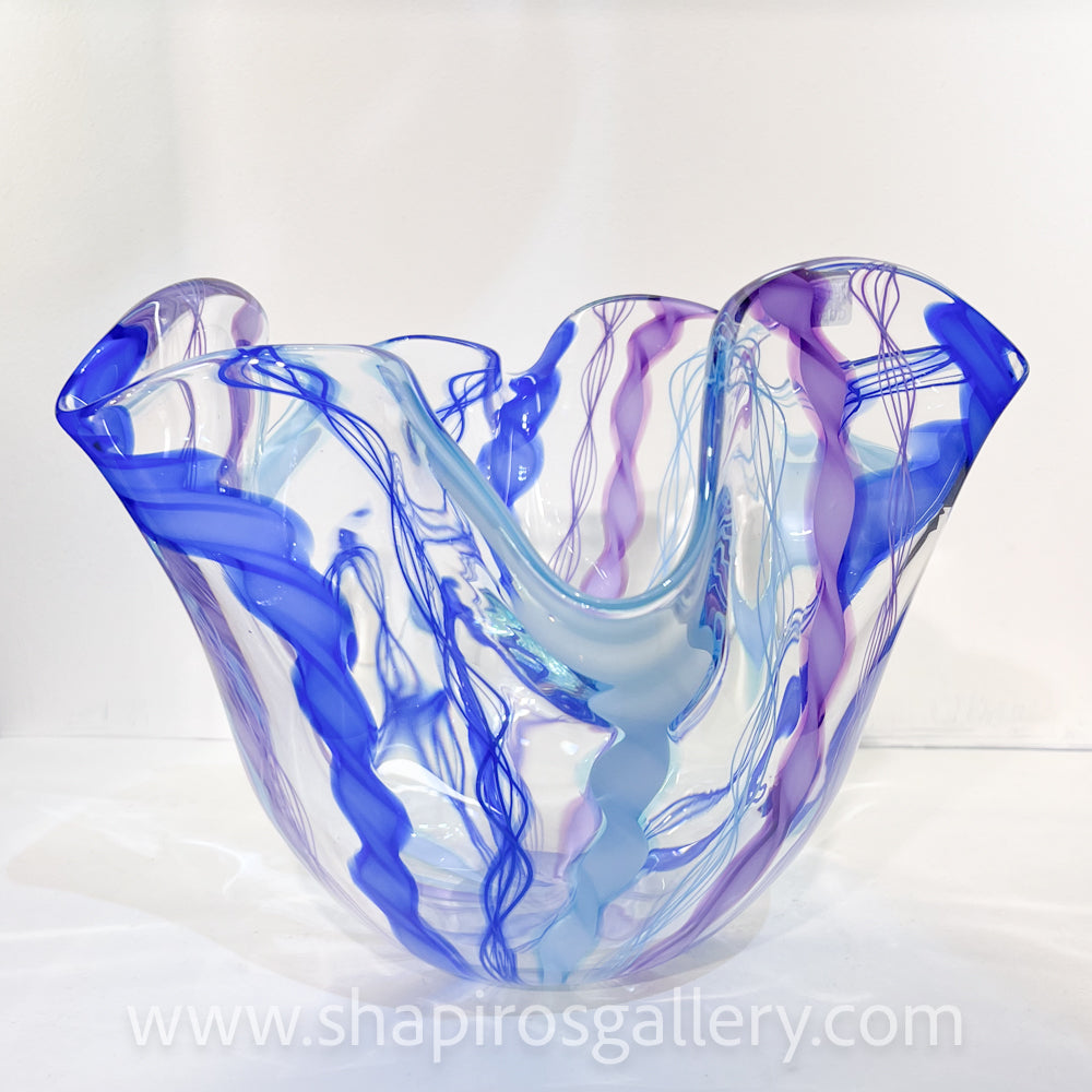 Fancy Twist Cane Fluted Bowl