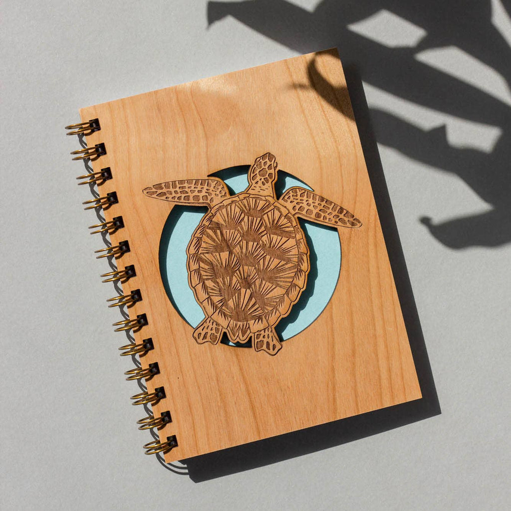 Sea Turtle Wood Journal