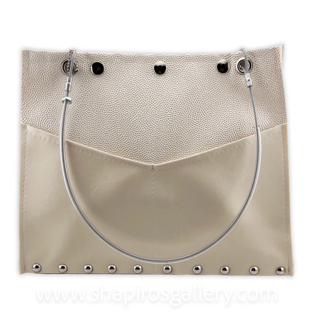 Riley V - Pearl and White