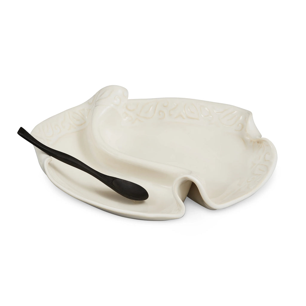 Condiment Dish - White