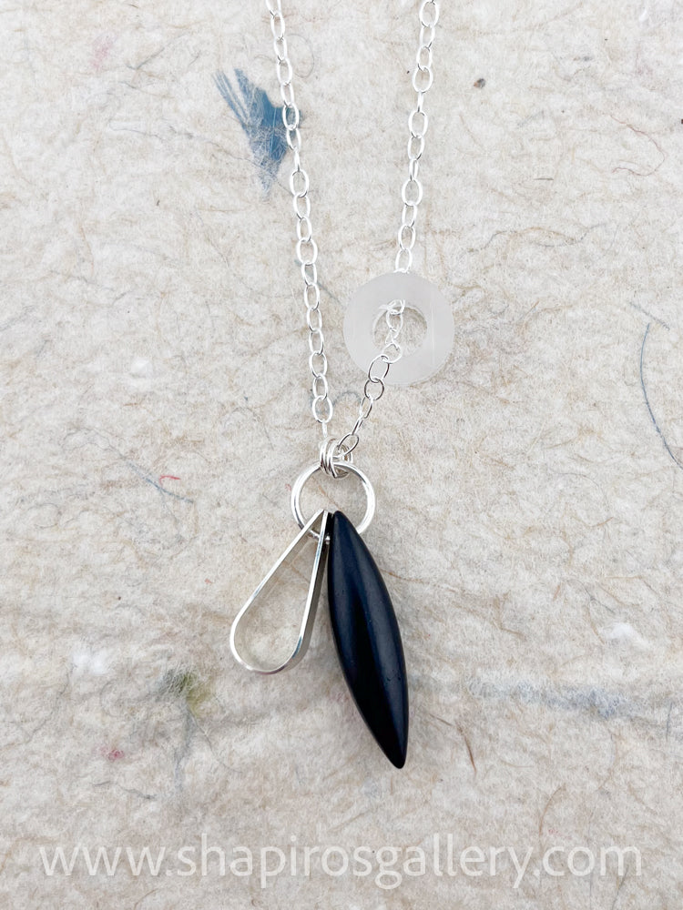 Raven + Teardrop Necklace