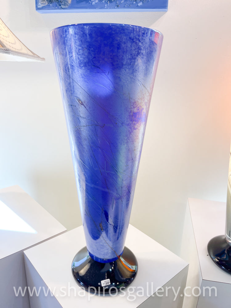 Blue Miro Blown Glass Lamp